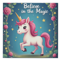 Barnvakt: Unicorn Wall Art