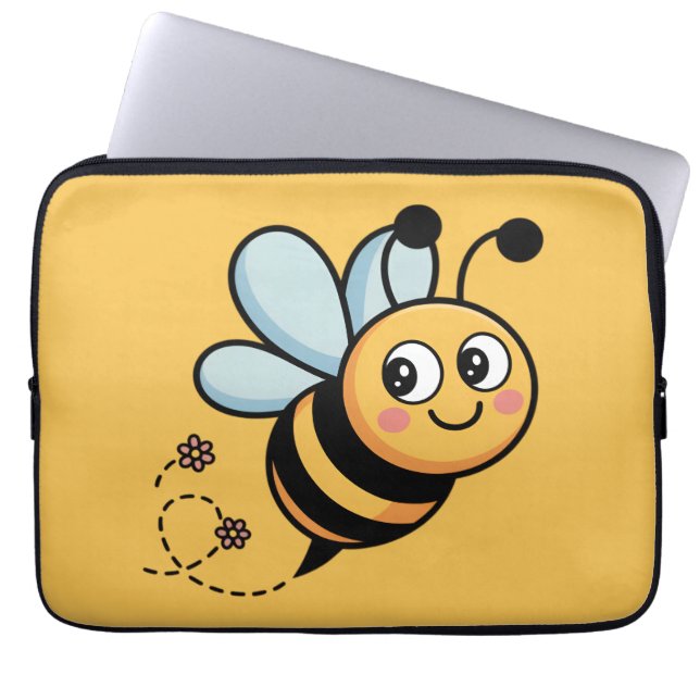Barnvänlig binymf med prickig stig laptop fodral (Framsidan)