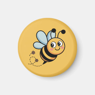 Barnvänlig binymf med prickig stig magnet