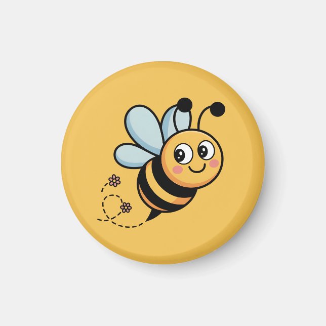 Barnvänlig binymf med prickig stig magnet (Framsidan)