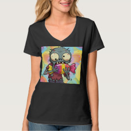 Barnvänliga Halloween-illustration T Shirt