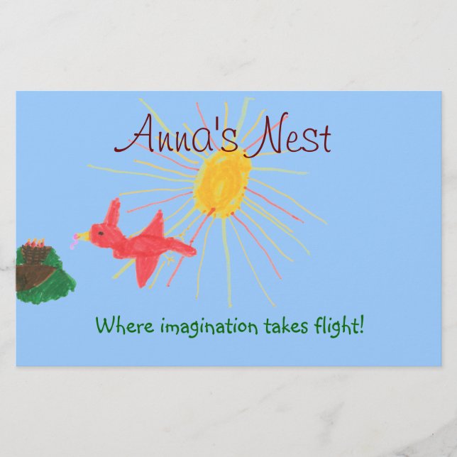 Barnvårdsflygare Flygblad (Framsidan)