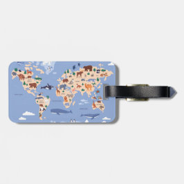 Barnvärldens kartbagageetikett bagagebricka