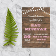 Barnwood Lights Rosa Bat Mitzvah Spara Datum