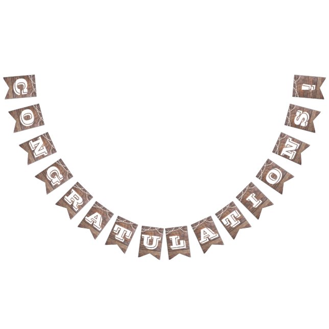 Barnwood Ljus Anpassade All Ocassion Banner Vimplar (Alla)