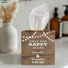 Barnwood Ljus Aqua Mini Bröllop Tissue Boxes Presentaskar