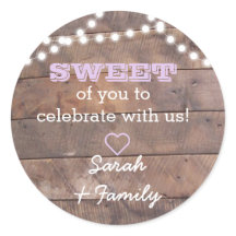 Barnwood Ljus Lilac Sweet Treat Bag Sticker