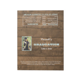 Barnwood Ljus Studenten Favor Candy Wrappers  Anteckningsblock