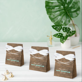 Barnwood Ljus Teal Bat mitzvah Favoritbox Presentaskar