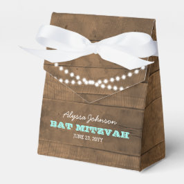 Barnwood Ljus Teal Bat mitzvah Favoritbox Presentaskar