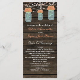 Barnwood Mason burk, korallblommor Program