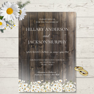 Barnwood och Daisys bröllop Inbjudningar
