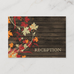 Barnwood Rustic, fall bröllopsmottagning inbjudan