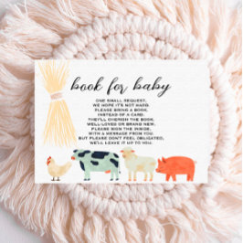Barnyard Animals - Bok för Baby-inmatningskort Placeringskort