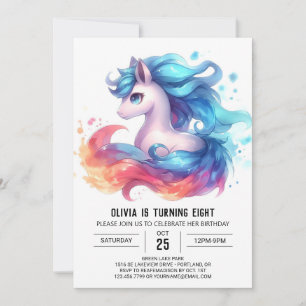 Barnyard Anpassningsbar Horse Birthday Inbjudningar