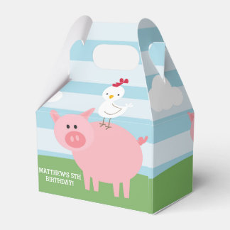 Barnyard Birthday Bash/Party Favoritbox Presentaskar