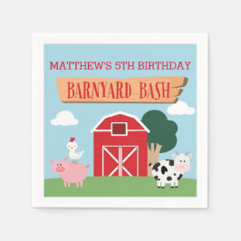 Barnyard Birthday Bash/Party Pappersservett