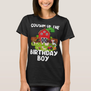 Barnyard Birthday Boskap Cousin Birthday Boy T Shirt