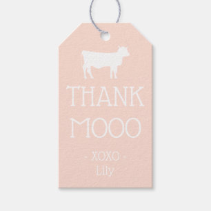 Barnyard Boogie Birthday Tack Farm Theme Cow Presentetikett