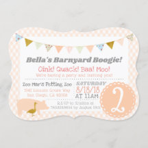 Barnyard Boogie Födelsedagsfest Farm Theme Gris