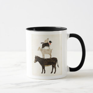 Barnyard Buds - Donkey, Goat, Hund, Kat Mugg