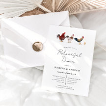 Barnyard Chicken Bröllop Rehearsal Middag