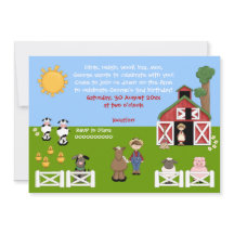 Barnyard Cute Barnyard Djurbarn födelsedag