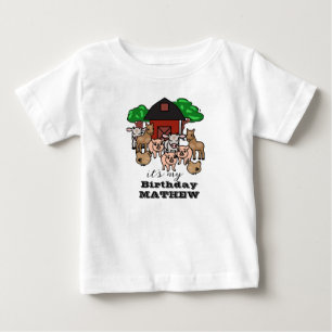Barnyard Cute Det är min födelsedag Småbarn T Shirt