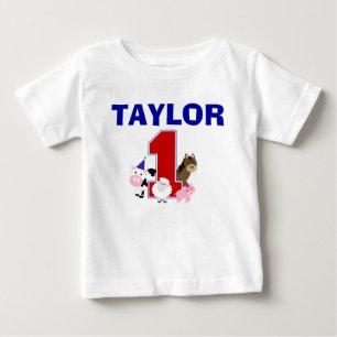 Barnyard First Birthday Shirt T-shirt
