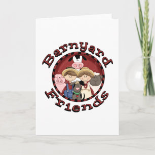 Barnyard Friends Tshirts och Gifts Kort