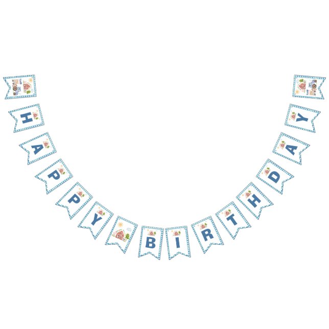 Barnyard Fun 1st Birthday Vimplar (Alla)