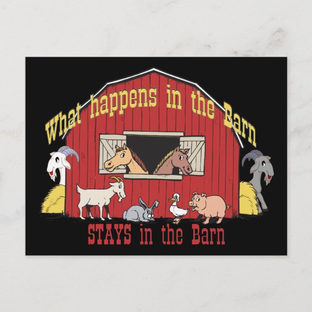 Barnyard Goat Vykort (Framsida)