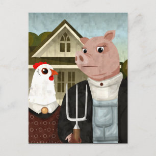Barnyard Gothic Vykort