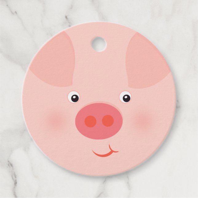 Barnyard Piggy Gåvor Etiketter (Framsida)