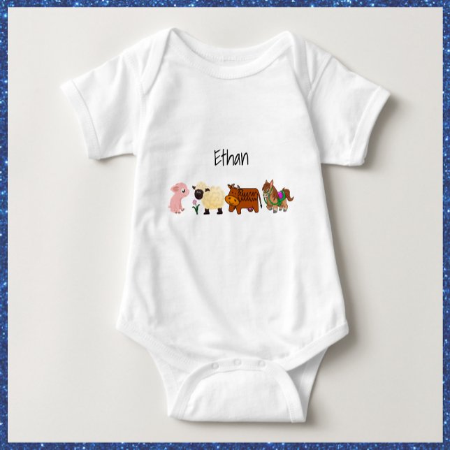 Barnyard Spädbarn T Shirt (https://www.zazzle.com/store/capricepetit)