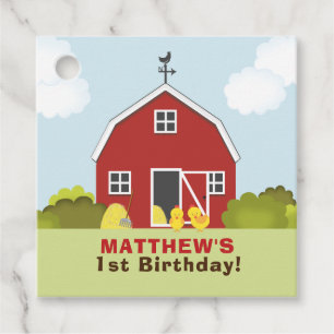 Barnyard Tack Gåvor Etiketter