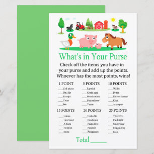 Barnyard What's in your purse match