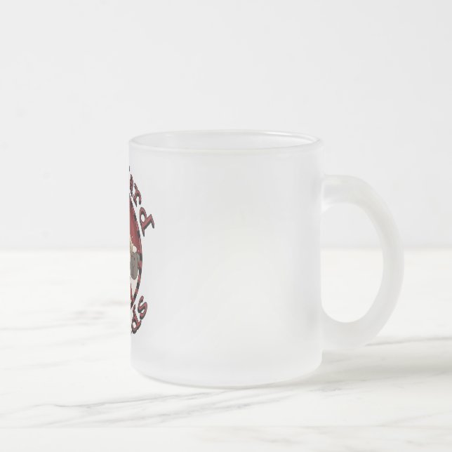 BarnyardvänTshirts och gåvor Frostad Glasmugg (Höger)