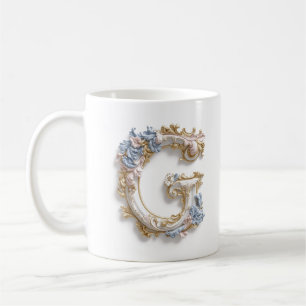 Barock bokstav 'D' mugg för en kaffefurstinna