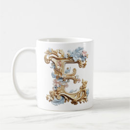 Barock Bokstav 'E' Mugg för en Kaffeprinsessa