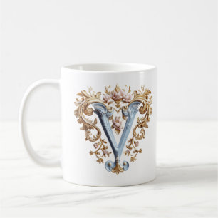 Barock inledande 'V' mugg för en kaffeprinsessa