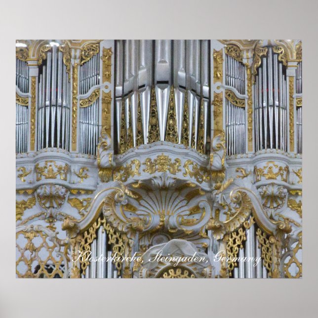 Barock klosterorgel affisch (Framsidan)