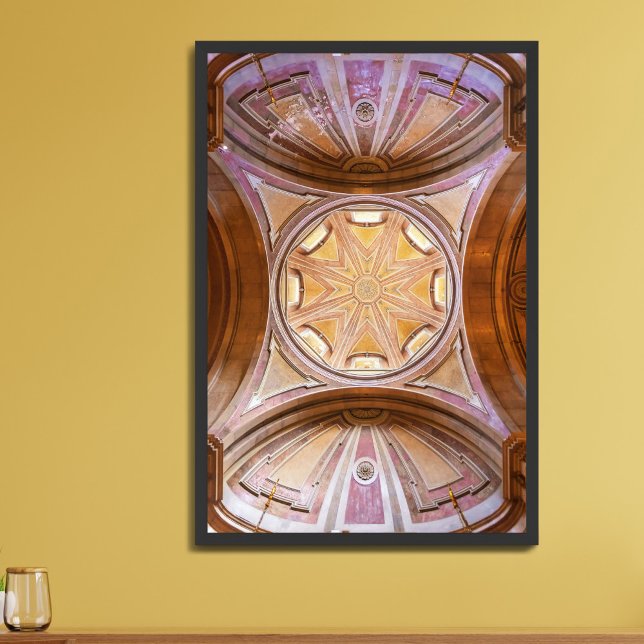 Barock kupol till Santo Antonio de Lisboa kyrka Poster (Skapare uppladdad)