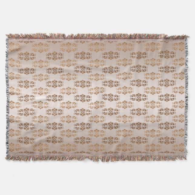 Barock modell för stillutningbeige mysfilt (Framsidan)