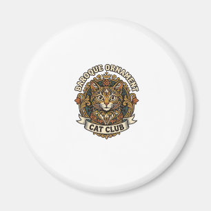 Barock Ornament Katt Katt Älskare Present - Barock Magnet