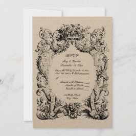 Barock Rokoko Bröllop RSVP Mall