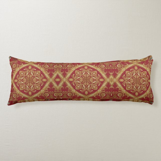 Barock stil: Mara Trumpet Glory Golden Red Comfo Kroppskudde (Framsidan)