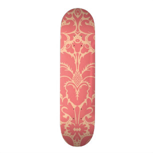 Barock stildamastbakgrund skateboard bräda 20,5 cm