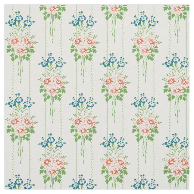 Barock Tapet Blomsterbukett... Tyg (Provkarta)