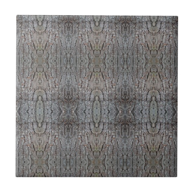 Barock Träd Bark Mönstrat 4,25 Kvadrat Kakelplatta (Framsidan)